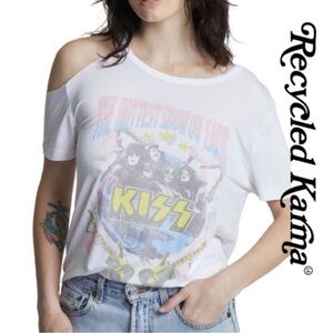 Recycled Karma | KISS The Hottest Show on Earth Cold Shoulder Concert T-shirt